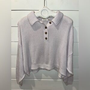 💜 RD STYLE Collared Knit Sweater – Size S/P – Light Lilac
